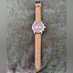 Bijoux Terner Tan Leather Strap Watch